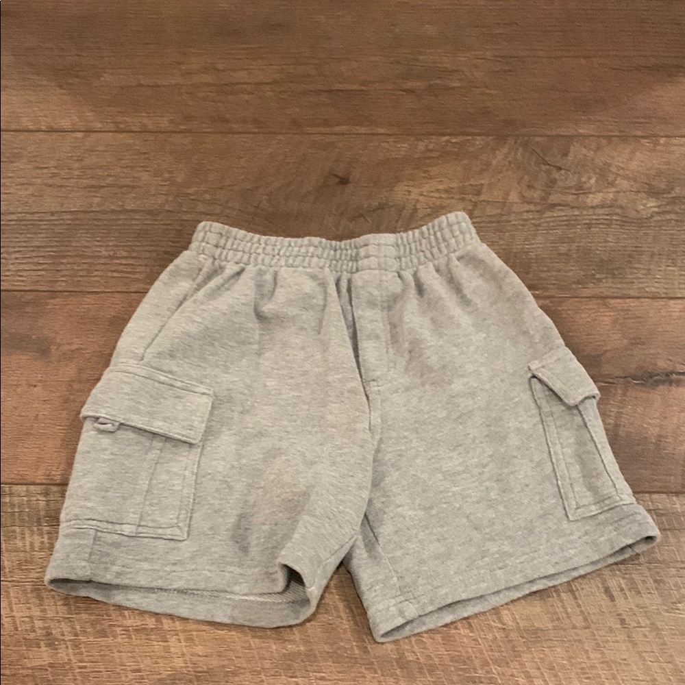 Kids Gray Cargo Shorts